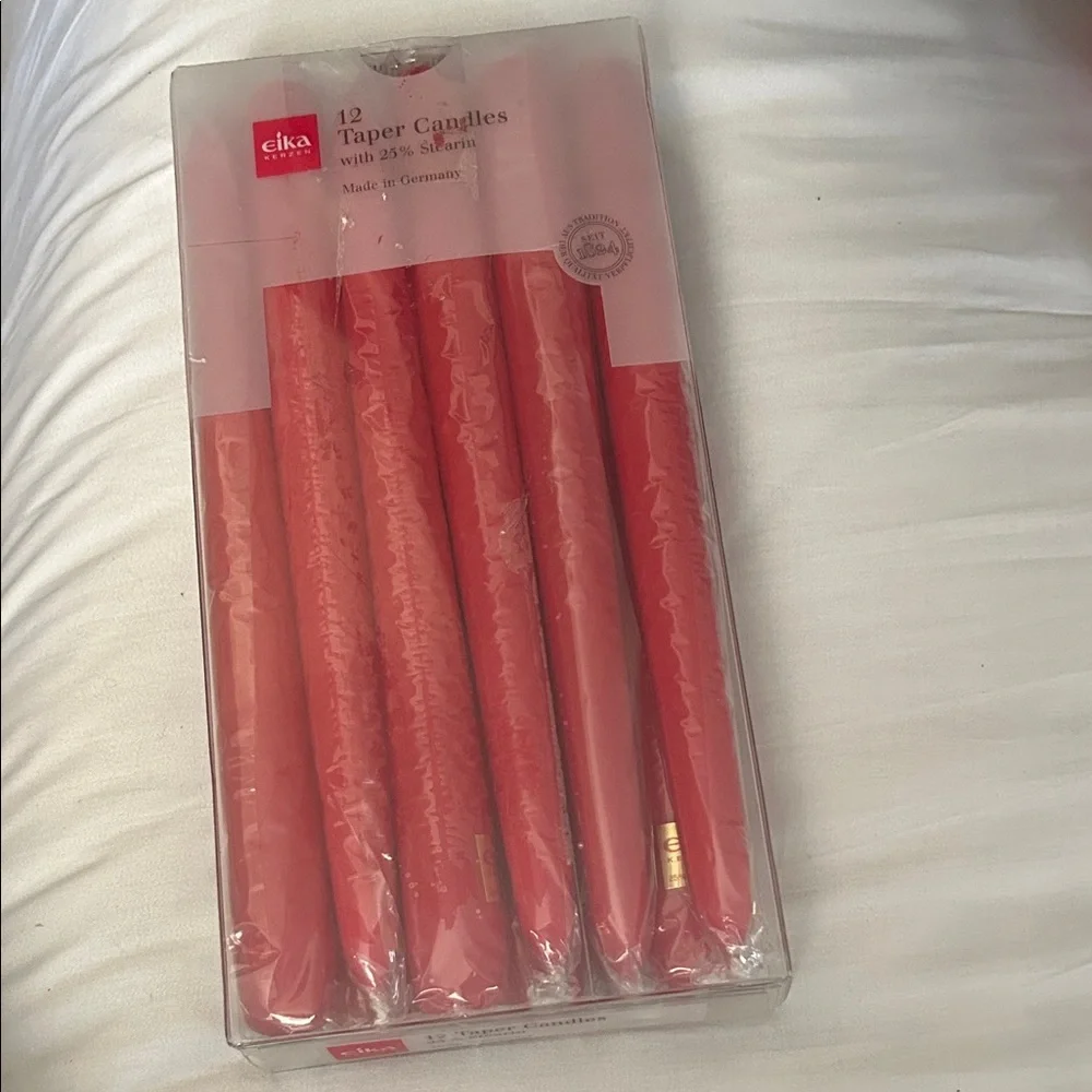 Red Taper Candles - 12 Pack